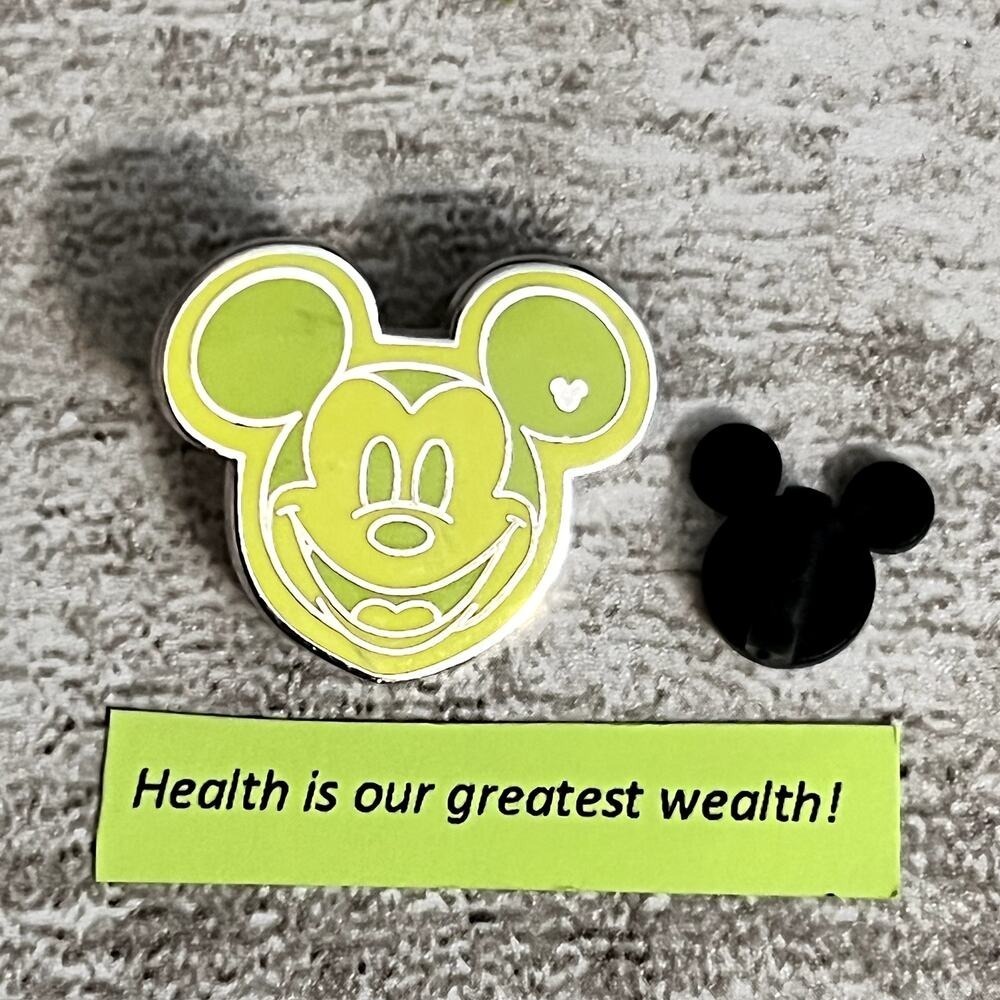 Disney Pin Hidden Mickey - 2008‎ Colorful Mickey Head - Lime Green